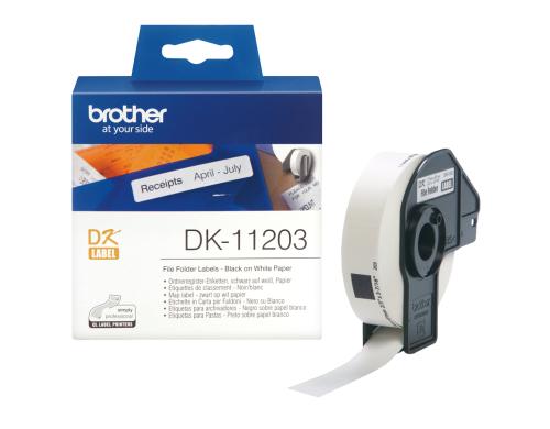 Brother P-touch DK-11203 Ordner/Register Etiketten 300Stk./Rolle 17x87mm