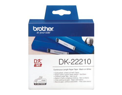 Brother P-touch DK-22214 Endlos-Etiketten Papier 12mm x 30.48m