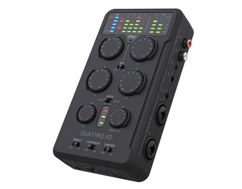 IK Multimedia iRig ProQuattro I/O Deluxe mit XY-Aufsteckmikrofonen und Bag