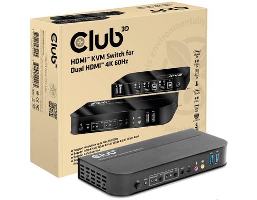 Club 3D, HDMI KVM Switch 4K60Hz