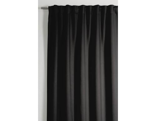Gardinia Nachvorhang Dimout, Schwarz 140x245 cm, 100% Polyester