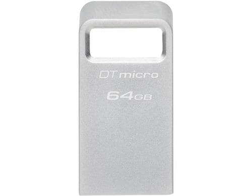 Kingston DT Micro 200MB/s USB 3.2 Gen1 64GB Metallgehuse, ultrakompakt