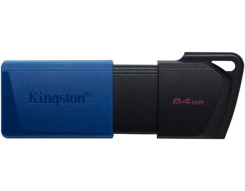 Kingston DTr Exodia M 64GB, USB 3.2 mit Schutzkappe (blau) & Schlsselring
