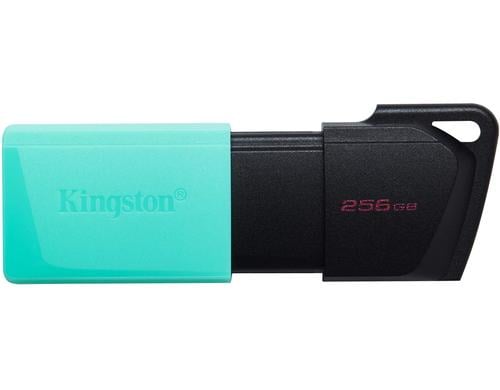 Kingston DTr Exodia M 256GB, USB 3.2 mit Schutzkappe (blaugrn) & Schlsselring