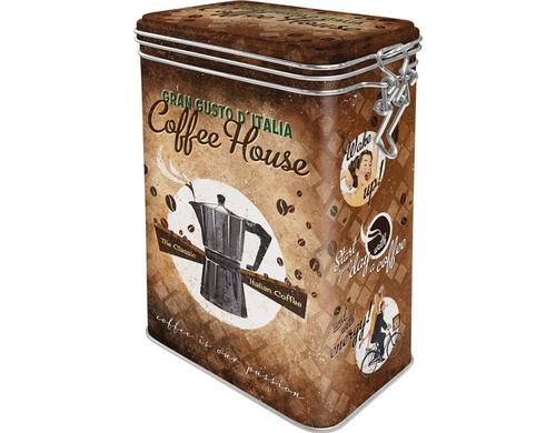 Nostalgic Art Vorratsdose Coffee House Verschluss, Metall, 11x18x8 cm