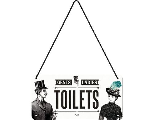 Nostalgic Art Schild Ladies & Gentlemen Toilets, Metall, 20x10 cm