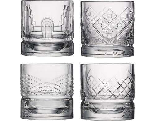 La Rochre Whiskyglas Dandy 4er Set 30cl, D. 8.6cm, H. 9cm