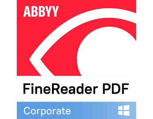 ABBYY FineReader PDF Corporate per Seat, 5-25 Lizenzen, Sub, 1yr, ML