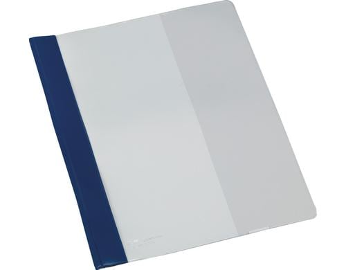 Bantex Schnellhefter A4, blau PP mit transparenter Innentasche