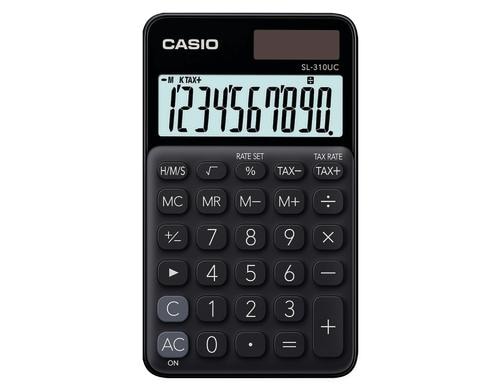 Casio Taschenrechner 10-stellig, schwarz