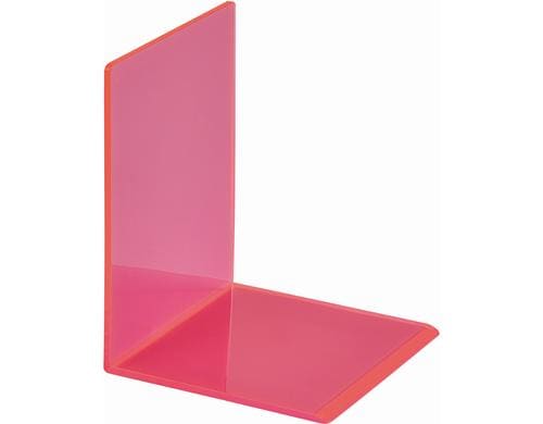 Maul Buchsttze aus Acryl Neon 10x10x13cm, pink, 2 Stk.