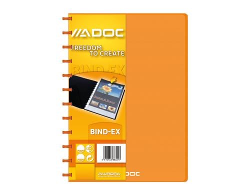 Adoc Sichtbuch Bind-Ex Transparent A4, orange