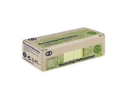 Soennecken Haftnotiz oeco Recycling, 12 Stk 50 x 40 mm, gelb
