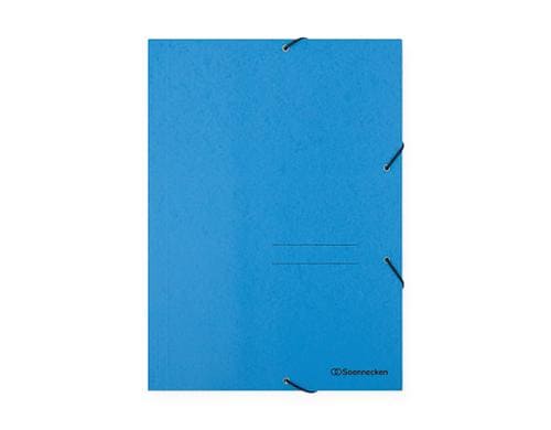 Soennecken Eckspanner 1473, A4, 3 Klappen, mit Gummizug, blau