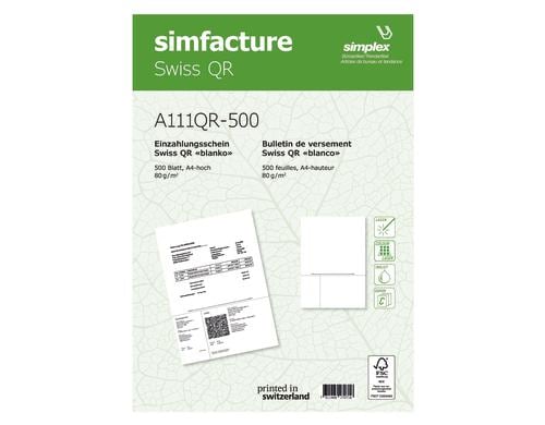 Simplex Simfacture Swiss QR FSC, 1000 Stk 90 g/m, 1000 Blatt