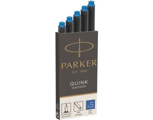 Parker Tintenpatronen, 5 Stk knigsblau