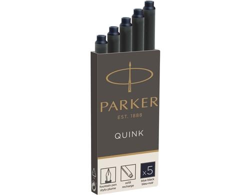 Parker Tintenpatronen, 5 Stk blau-schwarz