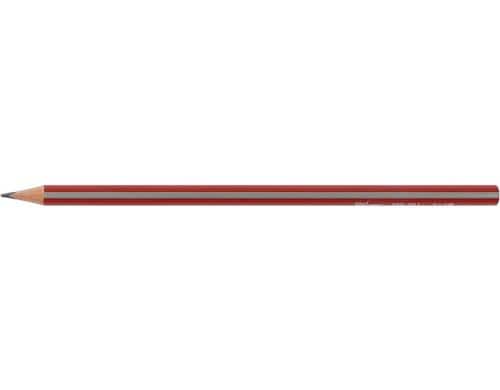 BroLine Bleistift Ergo, 12 Stk Nr. 2, HB, mittel, rot lackiert