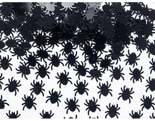 Partydeco Konfetti Spinnen schwarz, 1.2 x 1.2 cm