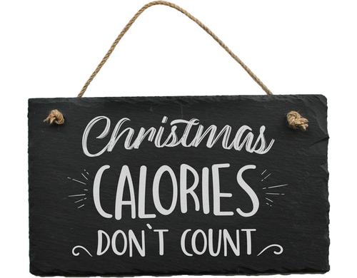 Schiefertafel Christmas Calories 1 Stck