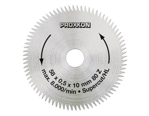 Proxxon Kreissgeblatt Super-Cut 58 10mm-Bohrung, 0.5mm dick, 80 Zhne