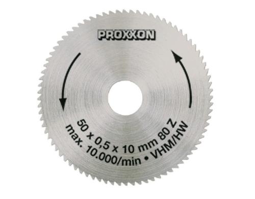 Proxxon Voll-Hartmetall-Sgeblatt d: 50mm, 10mm-Bohrung, 0.5mm dick