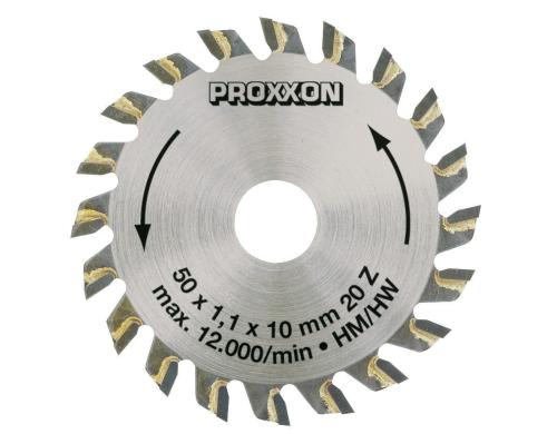 Proxxon HM-bestcktes Kreissgeblatt 20Z d: 50mm, 10mm-Bohrung, 1.1mm dick, 20 Zhne