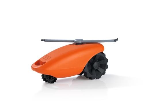 GARVIDA Rasensprenger selbstfahrend orange, mit Wasserstopp-Schalter