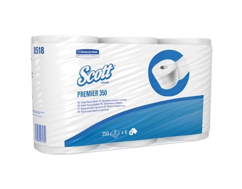 Kimberly-Clark Toilettenpapier Scott 350 3-lagig, 350 Coupons 36STK