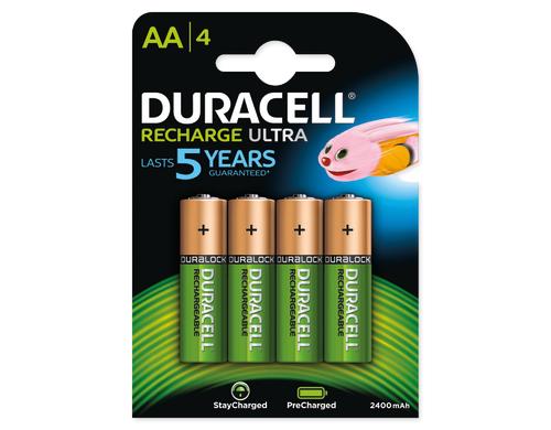 Duracell Rechargeable AA, 4 Stk 2400 mAh, 4 Stck
