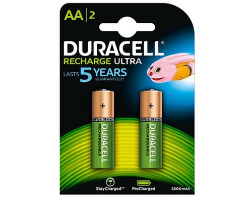 Duracell Rechargeable AA, 2 Stk 2500 mAh, 2 Stck
