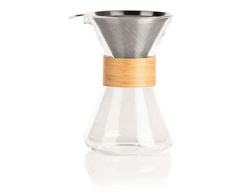Beem Kaffeebereiterkaraffe 06403 700ml, Bambus- und Glas, bis 6 Tassen