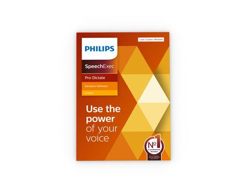 Philips LFH4422 SpeechExec Pro Dictate ESD, Lizenz fr 1 Arbeitsplatz, 2 Jahre Abo