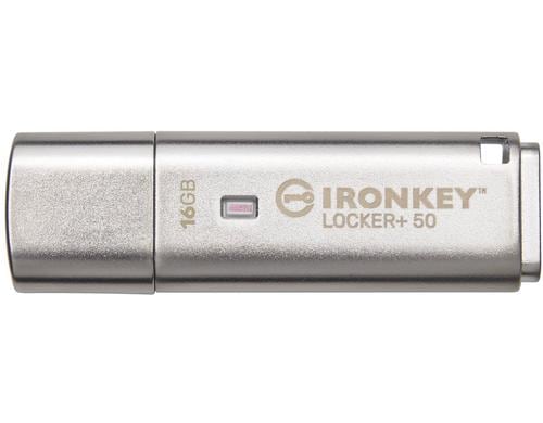 Kingston IronKey Locker+ 50 16GB USB3.2 (Typ-A), AES-256 Encrypted