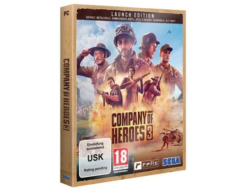 Company of Heroes 3 Launch Edition, PC Alter: 18+, Metal Case