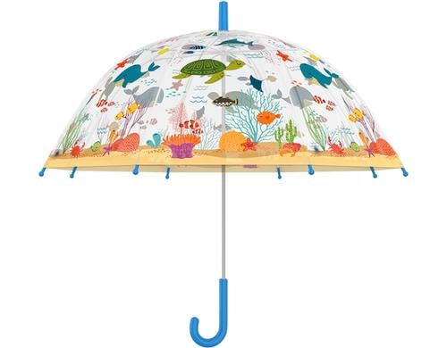 Esschert Design Regenschirm Meerestiere POE, transparent, 70.5x69.2 cm (DxH)