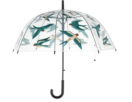 Esschert Design Regenschirm Rauchschwalben POE, transparent, 83x81.5 cm (DxH)