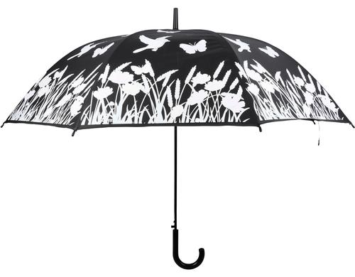 Esschert Design Regenschirm Wiese schwarz/farbverndernd, 116.5x91.2 cm (DxH)