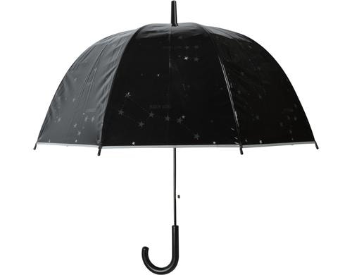 Esschert Design Regenschirm Sternenhimmel POE, schwarz,80.7x81 cm (DxH)