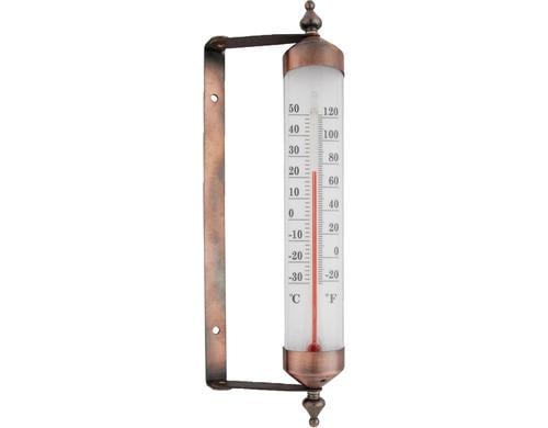 Esschert Design Thermometer Fensterrahmen Weichstahl, 8.4x4.7x25 cm (LxTxH)