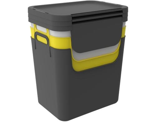 Rotho Recycling Mllsystem 30 L gelb Kunststoff PP - recycelt