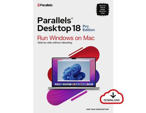 Parallels Desktop for Mac 19 Pro ESD, Sub.1Y, Vollversion, Multilingual