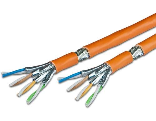 Wirewin Verlegekabel TWIN:S/FTP,100m,orange Cat.7, 2x4x2xAWG23, LSOH-3, 1000Mhz, CCA