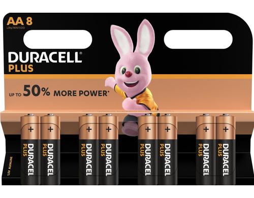 DURACELL Batterie Plus Power MN1500 AA 1,5 Volt, 8 Stck, LR6