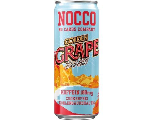 NOCCO BCAA Golden Grape Del Sol 330ml, 24-Tray