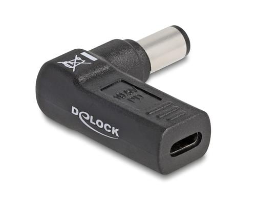 Delock USB-C zu Dell 7.4x5.0mm Adapter Buchse zu Stecker 90, gewinkelt