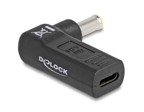 Delock USB-C zu Samsung 5.5x3.0mm Adapter Buchse zu Stecker 90, gewinkelt
