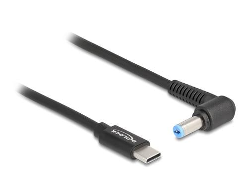 Delock Ladekabel USB-C-5.5x1.7mm zu Acer Stecker, 1.5m, schwarz, 20 V