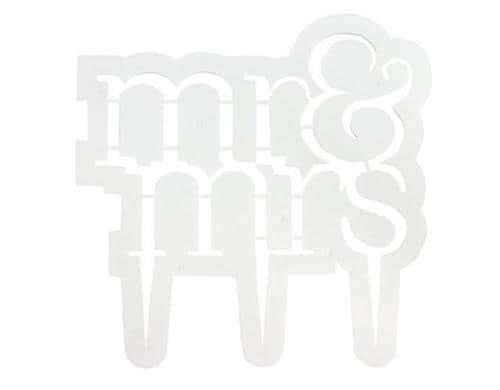 PME Kuchenaufsatz MR&MRS modern Plastik. 18.5 x 18.5cm
