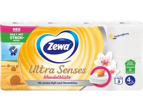 Zewa Ultra Senses Mandelmilch mit Strohzellstoff 8 x 135